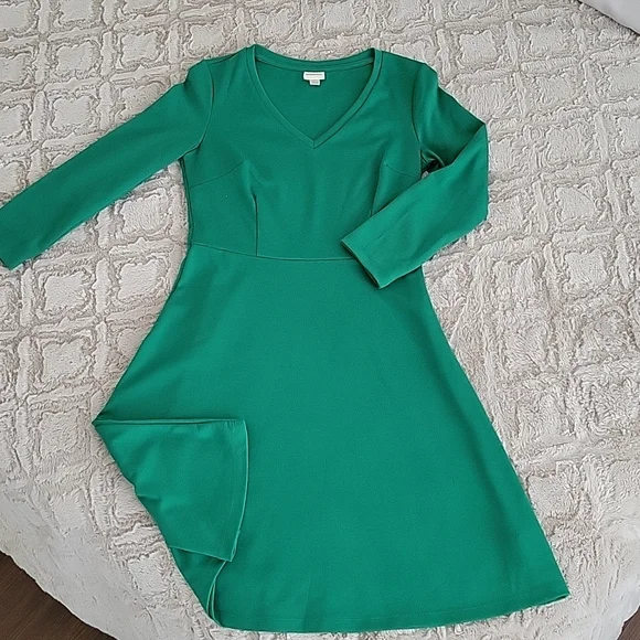 Merona | Dresses | Flirty Green Skater Dress | Poshmark